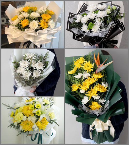 广东揭阳市揭东区曲溪街道旧坑村白事花束代送